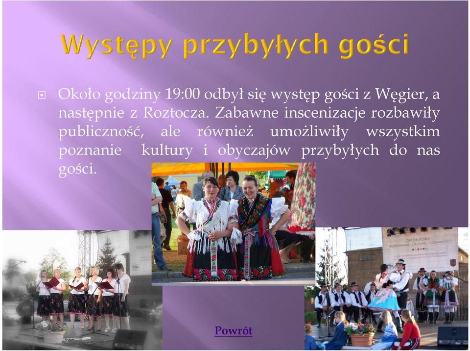 Zabawne inscenizacje rozbawiły publiczność, ale