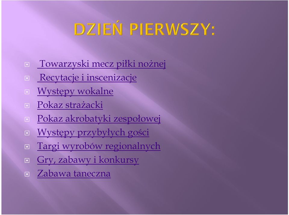 akrobatyki zespołowej Występy przybyłych gości