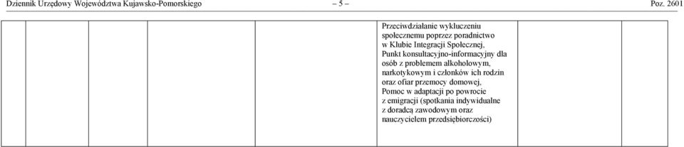 Punkt konsultacyjno-informacyjny dla osób z problemem alkoholowym, narkotykowym i członków ich rodzin