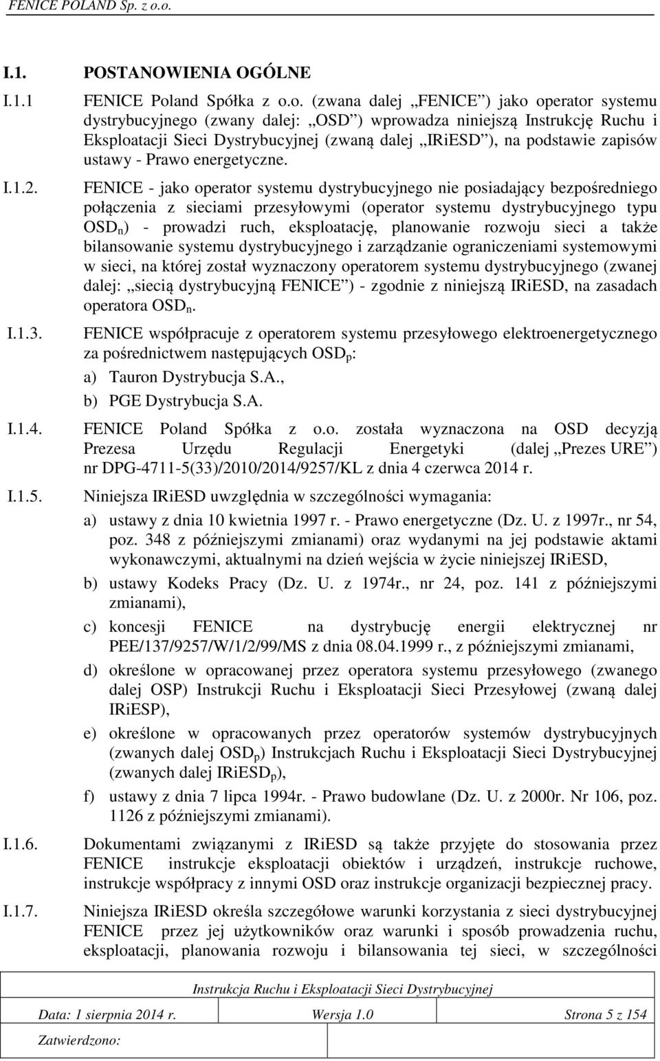 and Spółka z o.