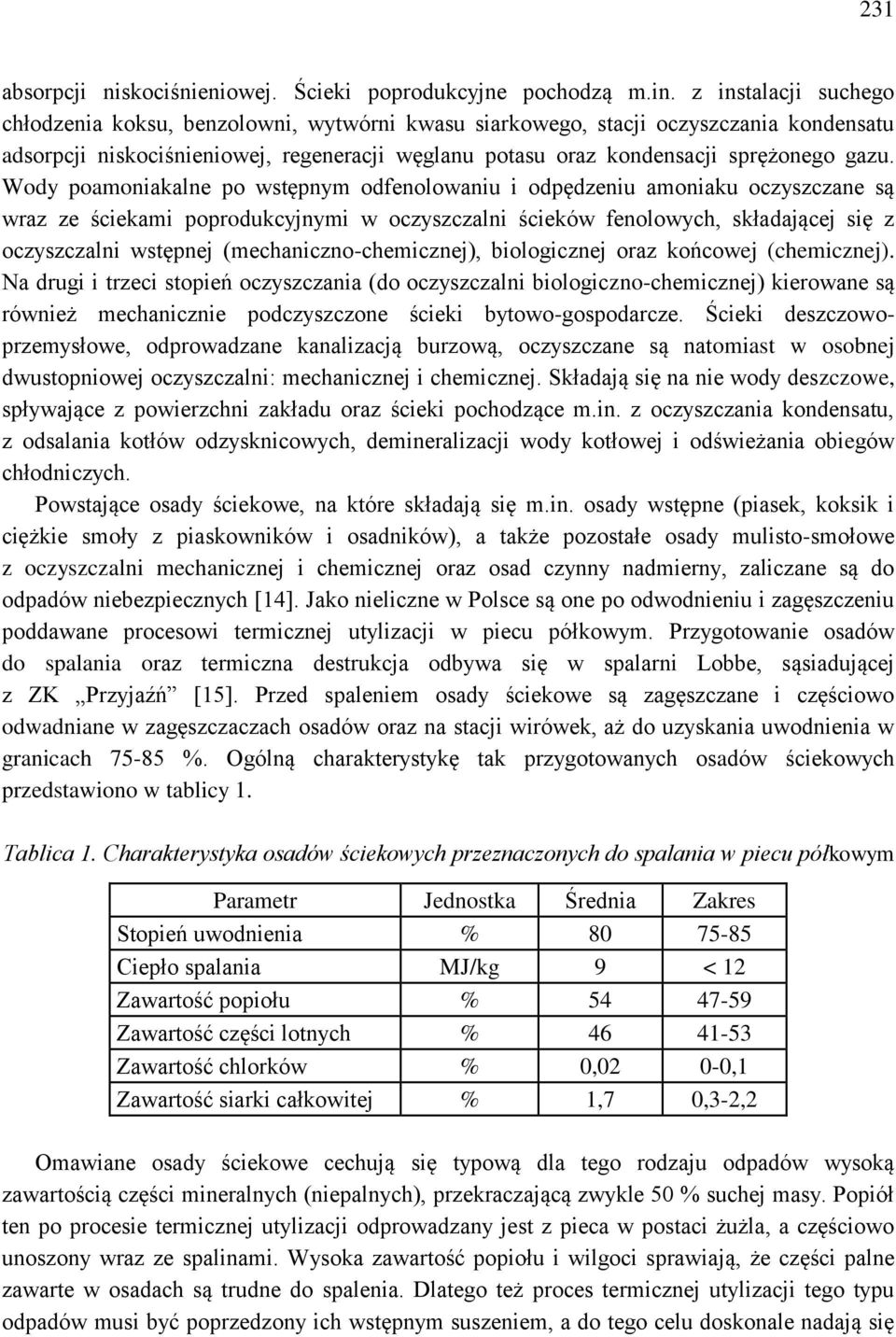 Wody poamoniakalne po wstępnym odfenolowaniu i odpędzeniu amoniaku oczyszczane są wraz ze ściekami poprodukcyjnymi w oczyszczalni ścieków fenolowych, składającej się z oczyszczalni wstępnej