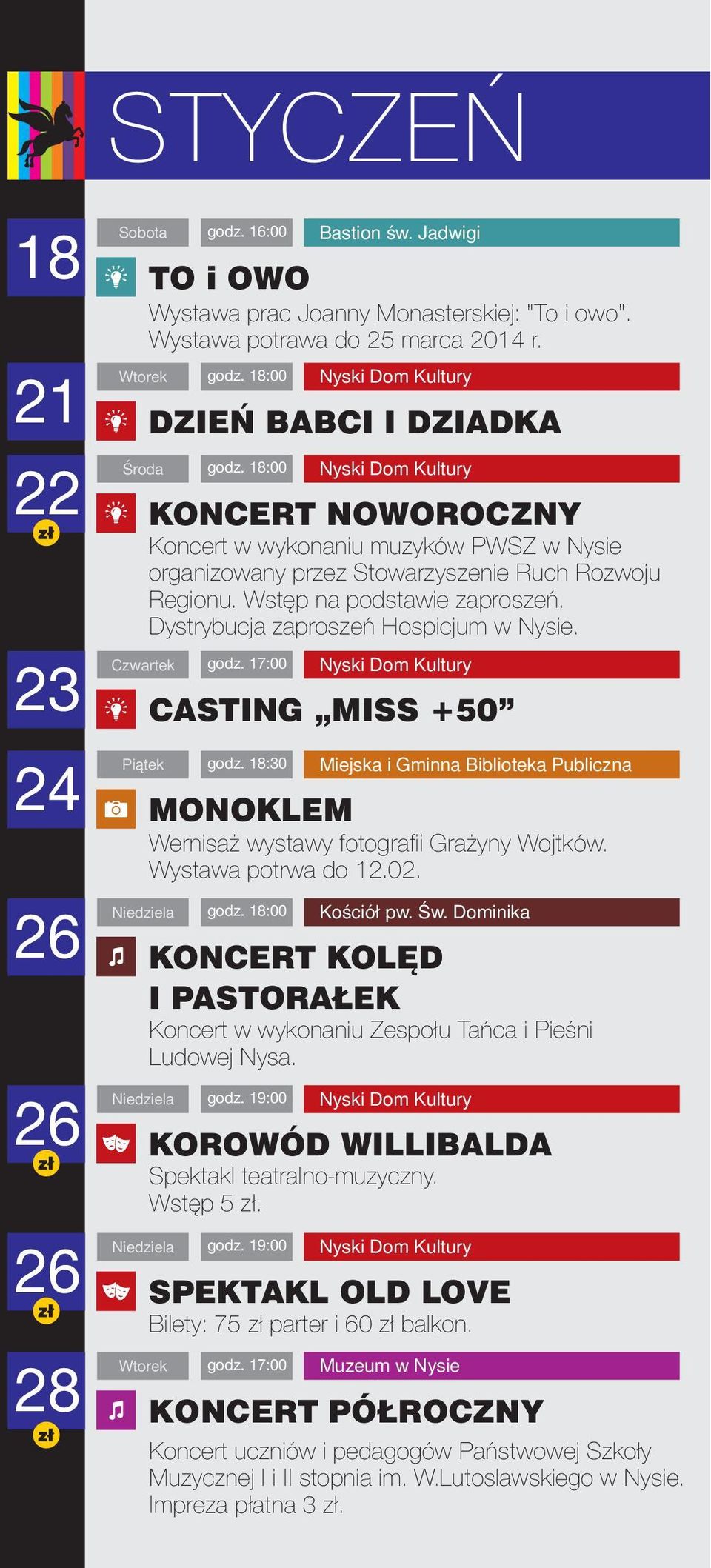 Dystrybucja zaproszeń Hospicjum w Nysie. Wernisaż wystawy fotografii Grażyny Wojtków. Wystawa potrwa do 12.02. Kościółpw. Św.