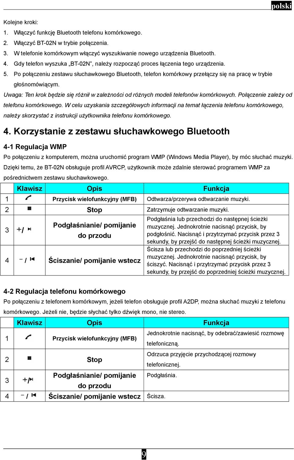 Uwaga: Ten krok będzie się różnił w zależności od różnych modeli telefonów komórkowych. Połączenie zależy od telefonu komórkowego.