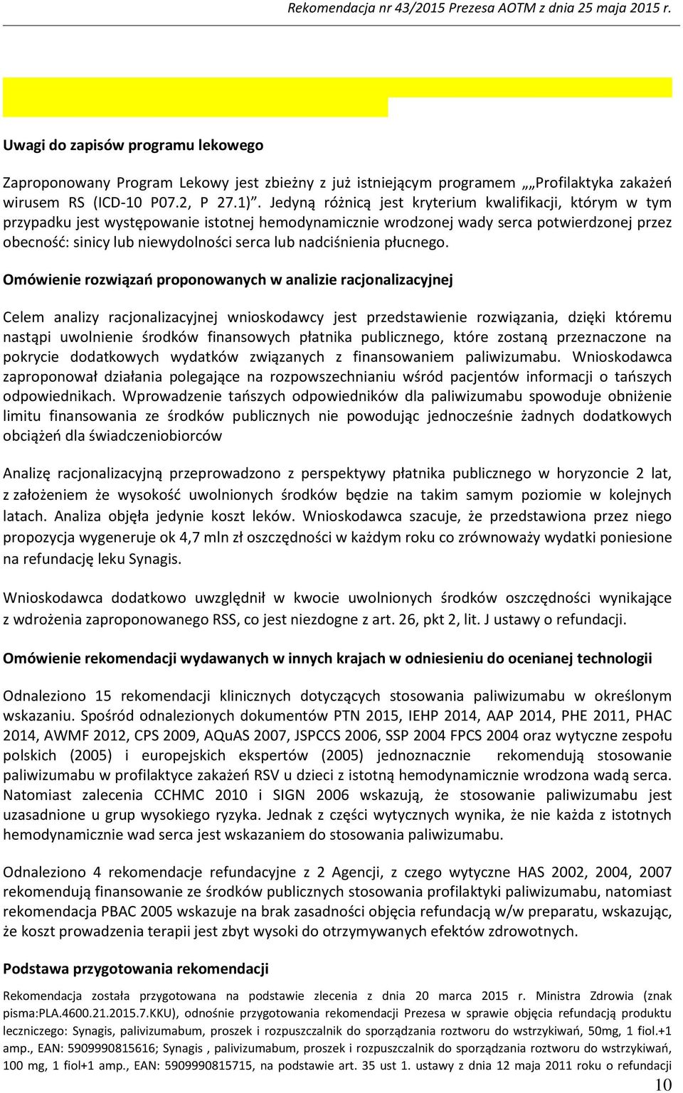 nadciśnienia płucnego.