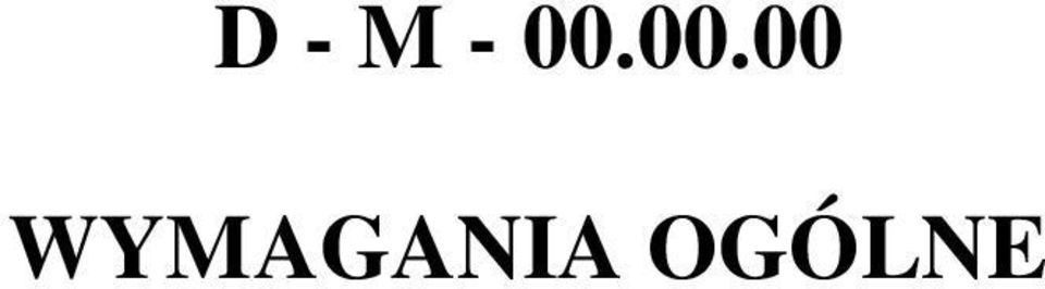 WYMAGANIA