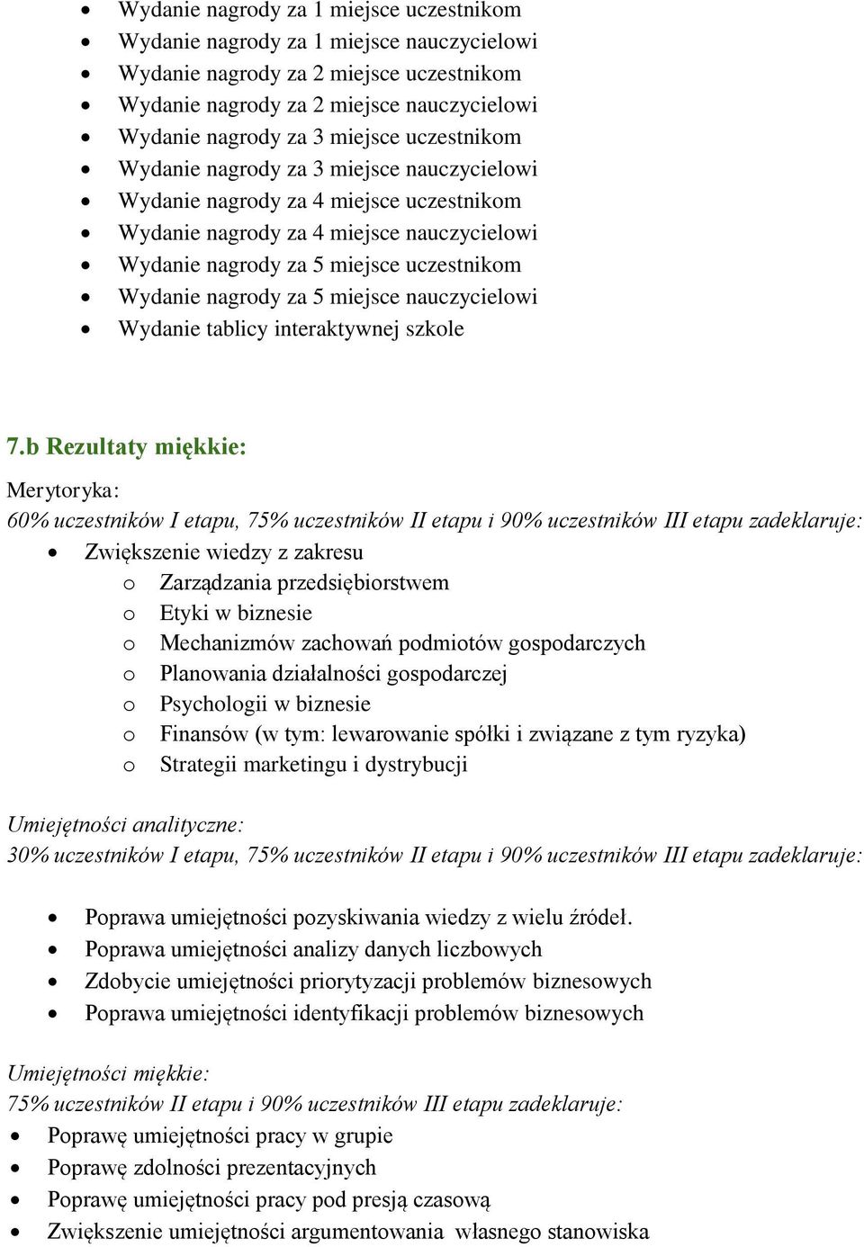 5 miejsce nauczycielowi Wydanie tablicy interaktywnej szkole 7.