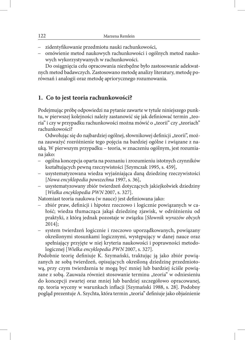 Co to jest teoria rachunkowości?