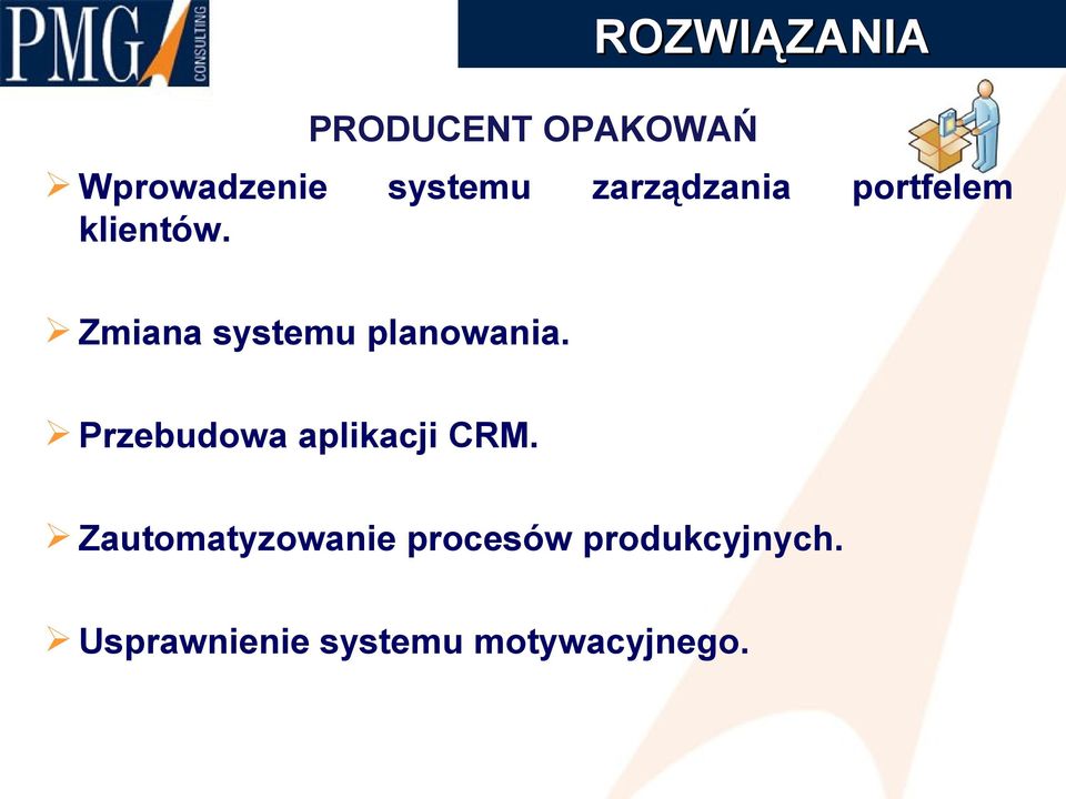 Przebudowa aplikacji CRM.