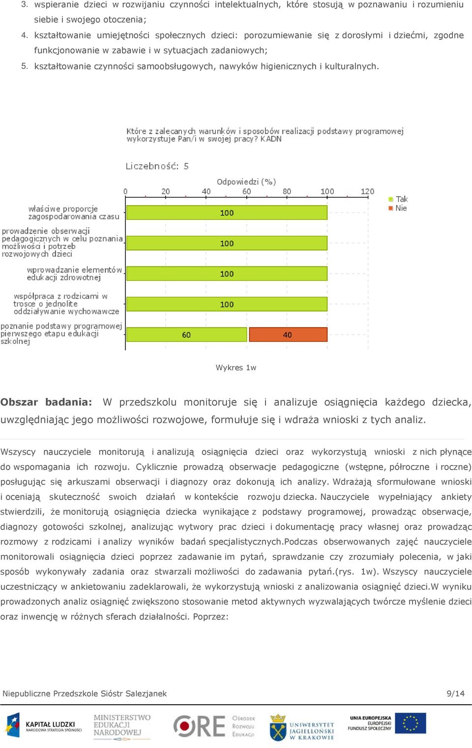 kształtowanie czynności samoobsługowych, nawyków higienicznych i kulturalnych.