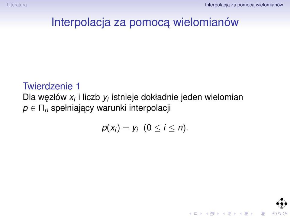 wielomian p Π n spełniajacy
