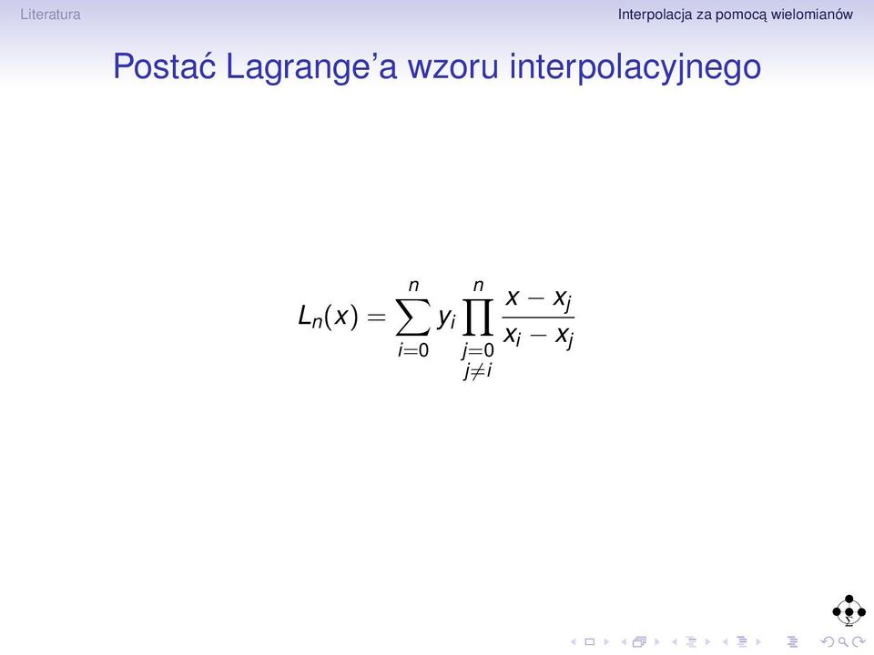interpolacyjnego L n