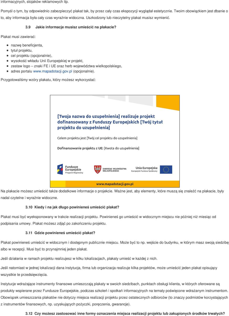 9 Jakie informacje musisz umieścić na plakacie?
