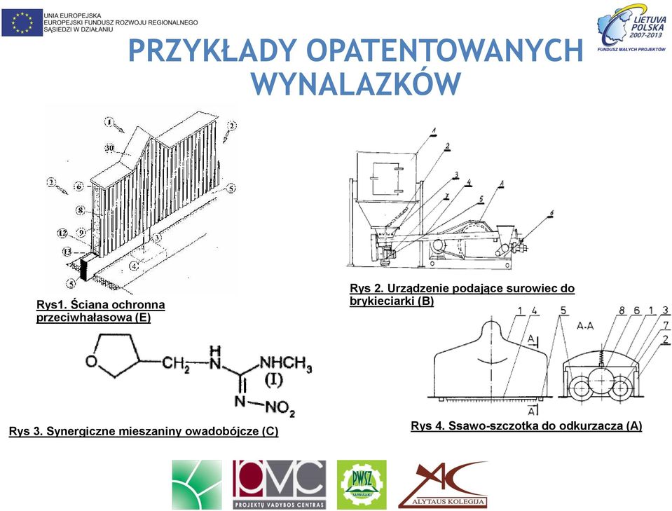 Urządzenie podające surowiec do brykieciarki (B) Rys 3.