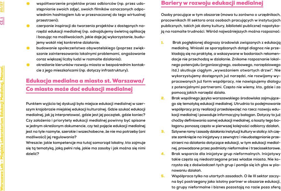 narzędzi edukacji medialnej (np.