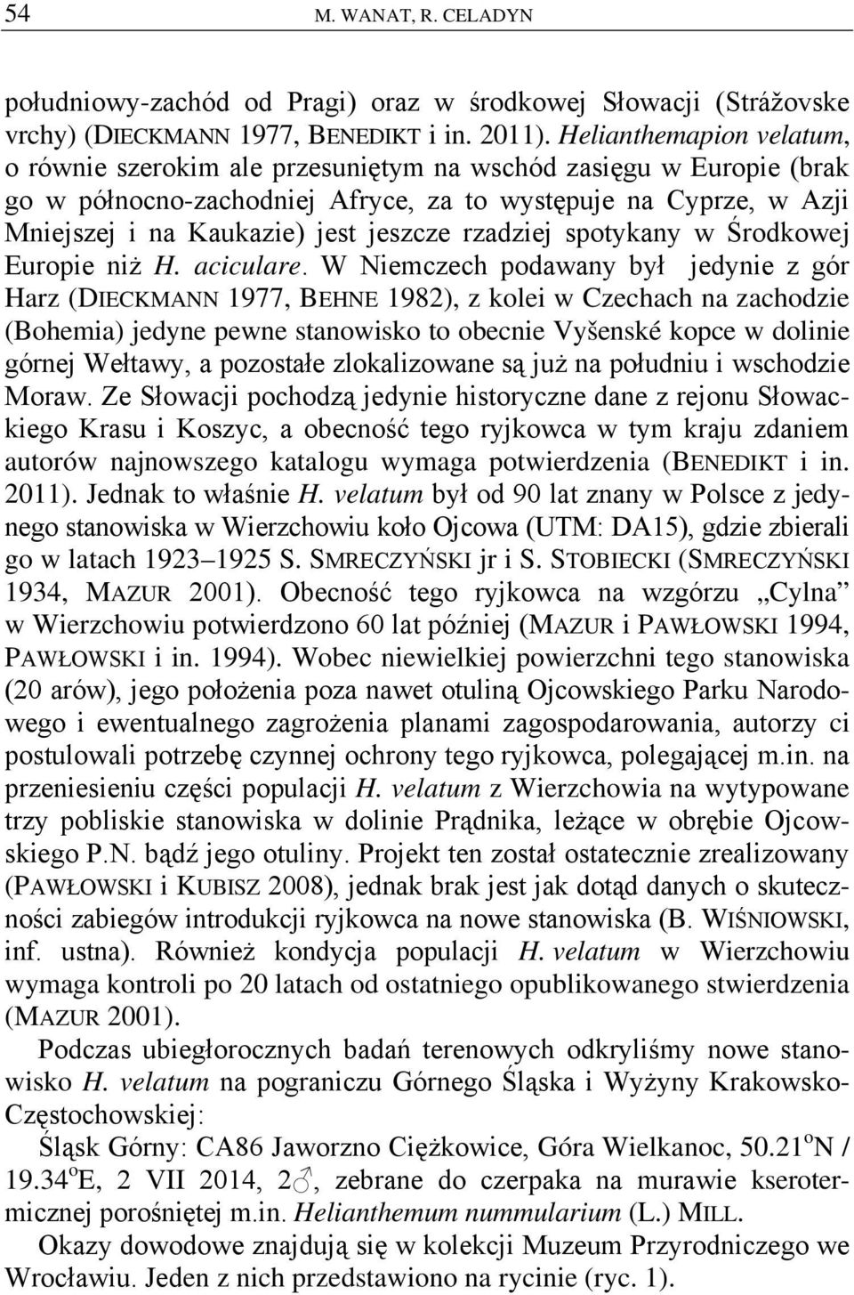 rzadziej spotykany w Środkowej Europie niż H. aciculare.