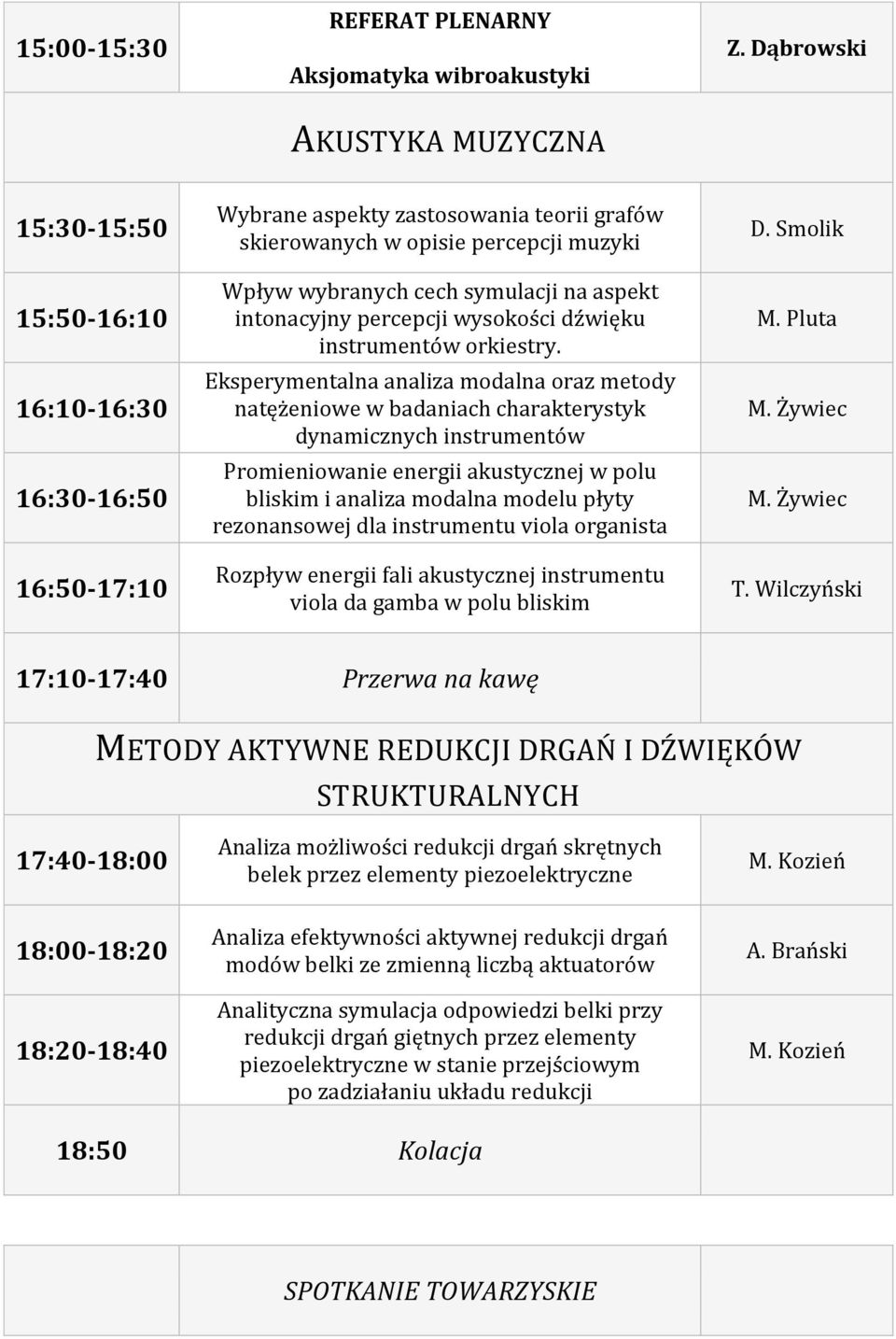 intonacyjny percepcji wysokości dźwięku instrumentów orkiestry.