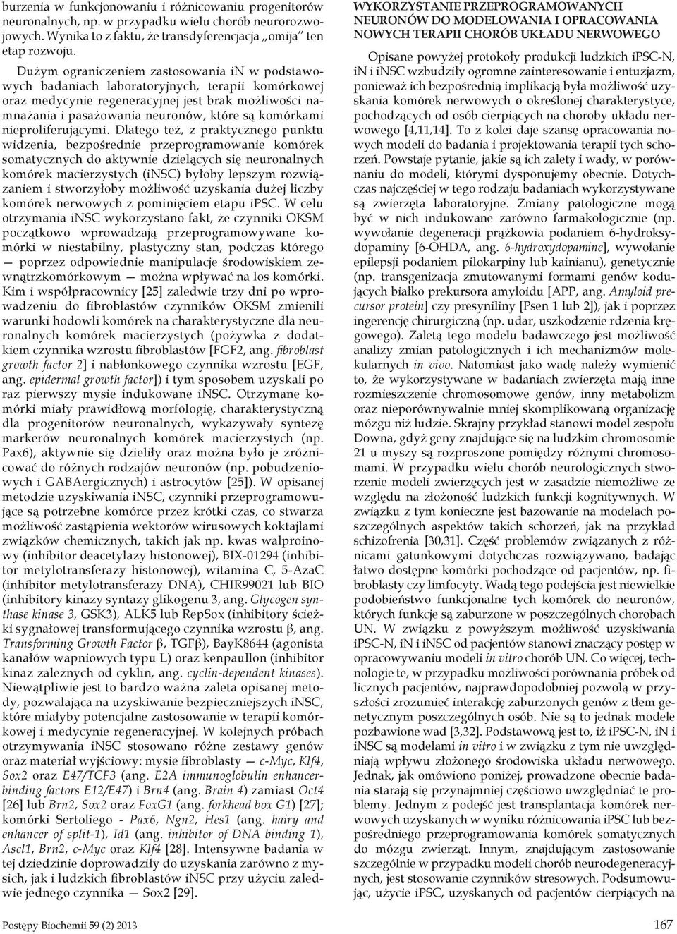 komórkami nieproliferującymi.