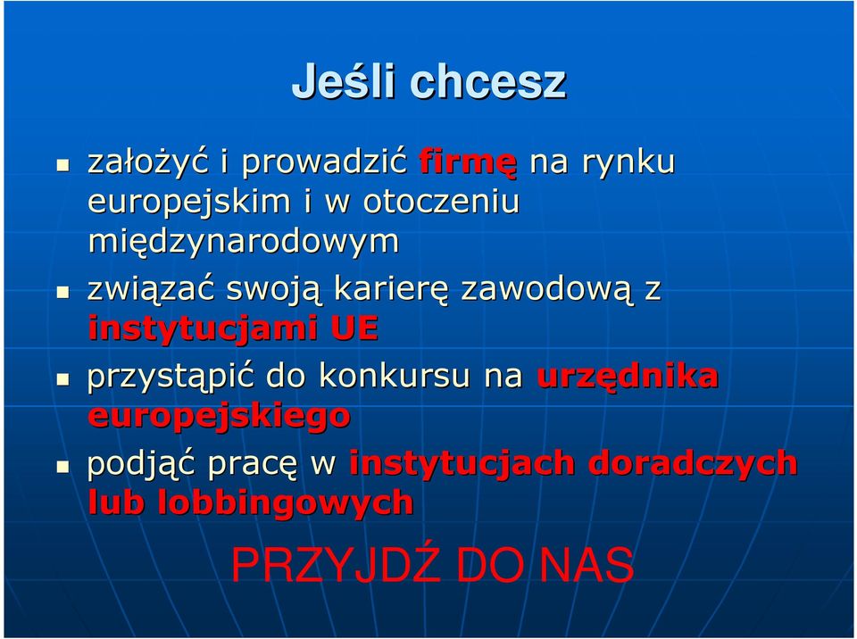 instytucjami UE przystąpić do konkursu na urzędnika