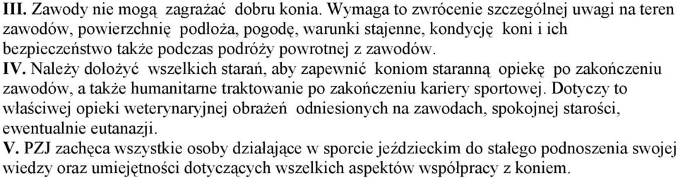 powrotnej z zawodów. IV.