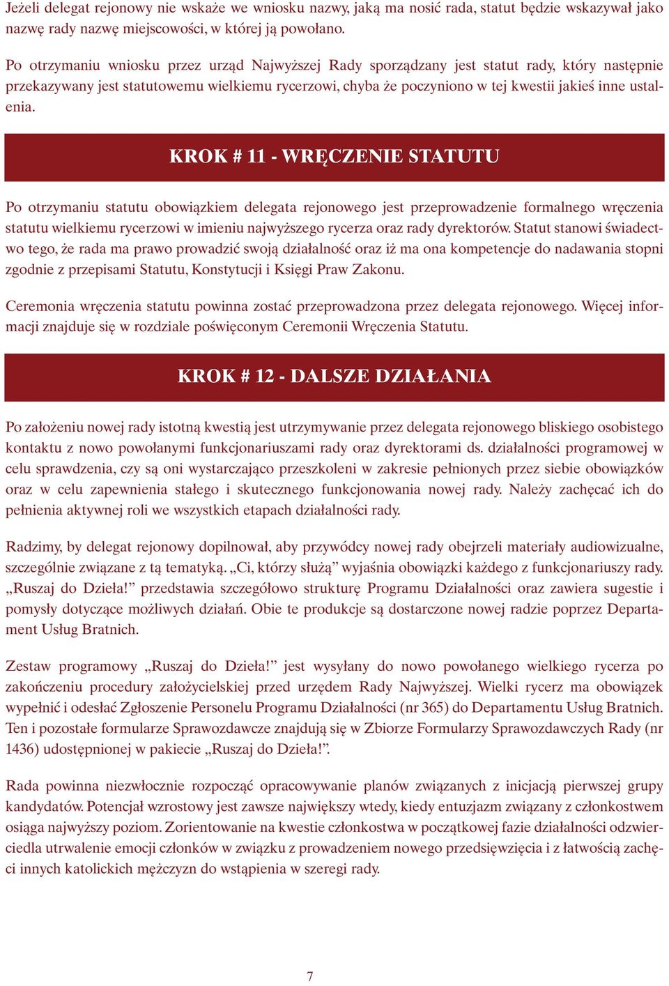 ustalenia.