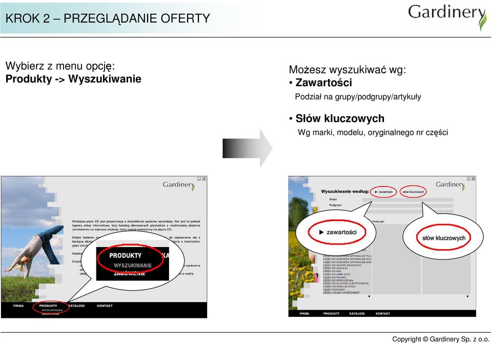 Zawartości Podział na grupy/podgrupy/artykuły