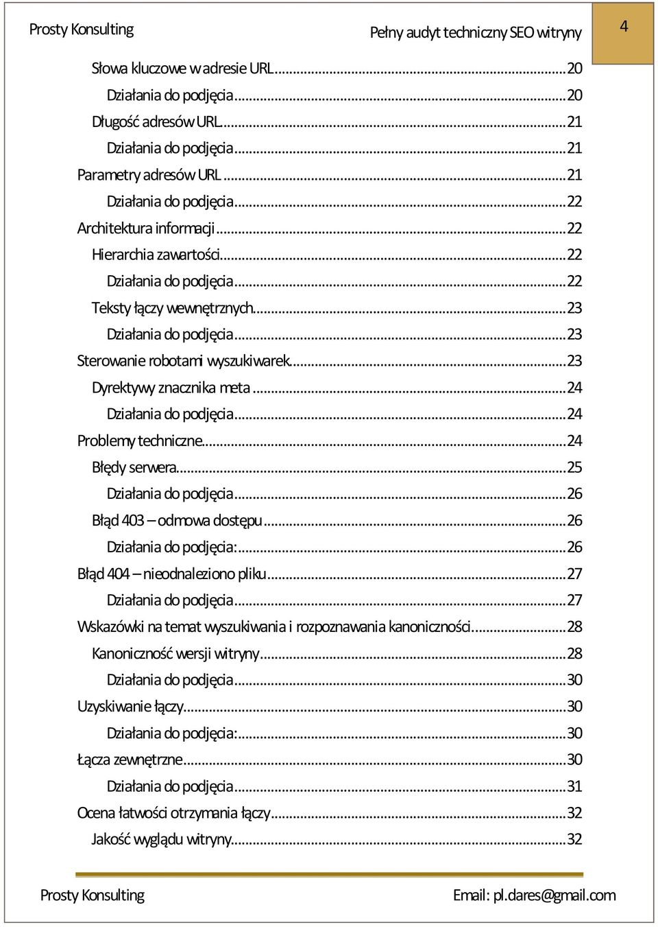 .. 25... 26 Błąd 403 odmowa dostępu... 26 :... 26 Błąd 404 nieodnaleziono pliku... 27... 27 Wskazówki na temat wyszukiwania i rozpoznawania kanoniczności.