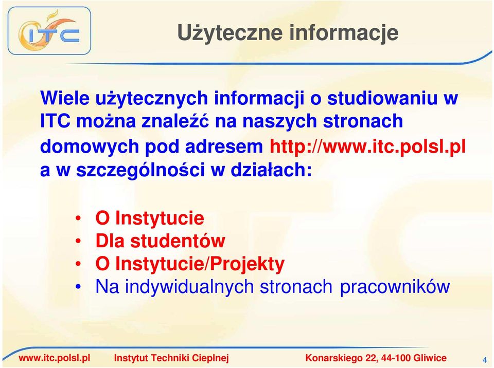 pl a w szczególności w działach: O Instytucie Dla studentów O Instytucie/Projekty Na