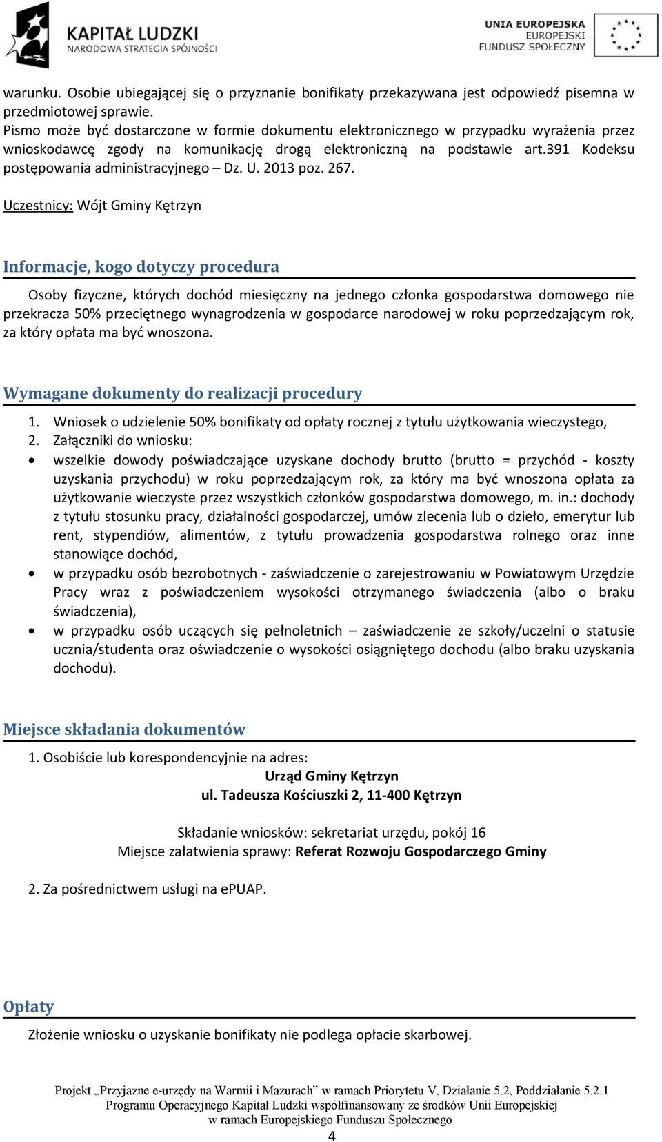 391 Kodeksu postępowania administracyjnego Dz. U. 2013 poz. 267.