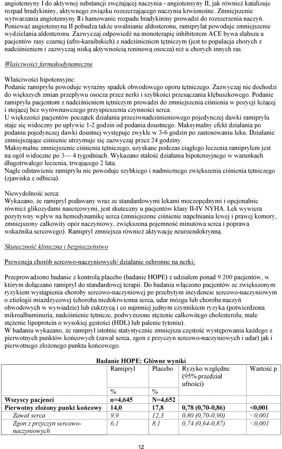 Ponieważ angiotensyna II pobudza także uwalnianie aldosteronu, ramiprylat powoduje zmniejszenie wydzielania aldosteronu.