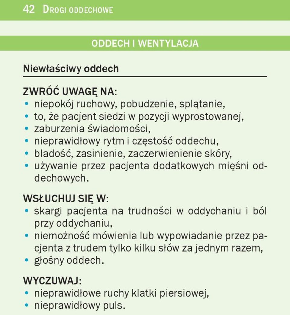 dodatkowych miêœni oddechowych.