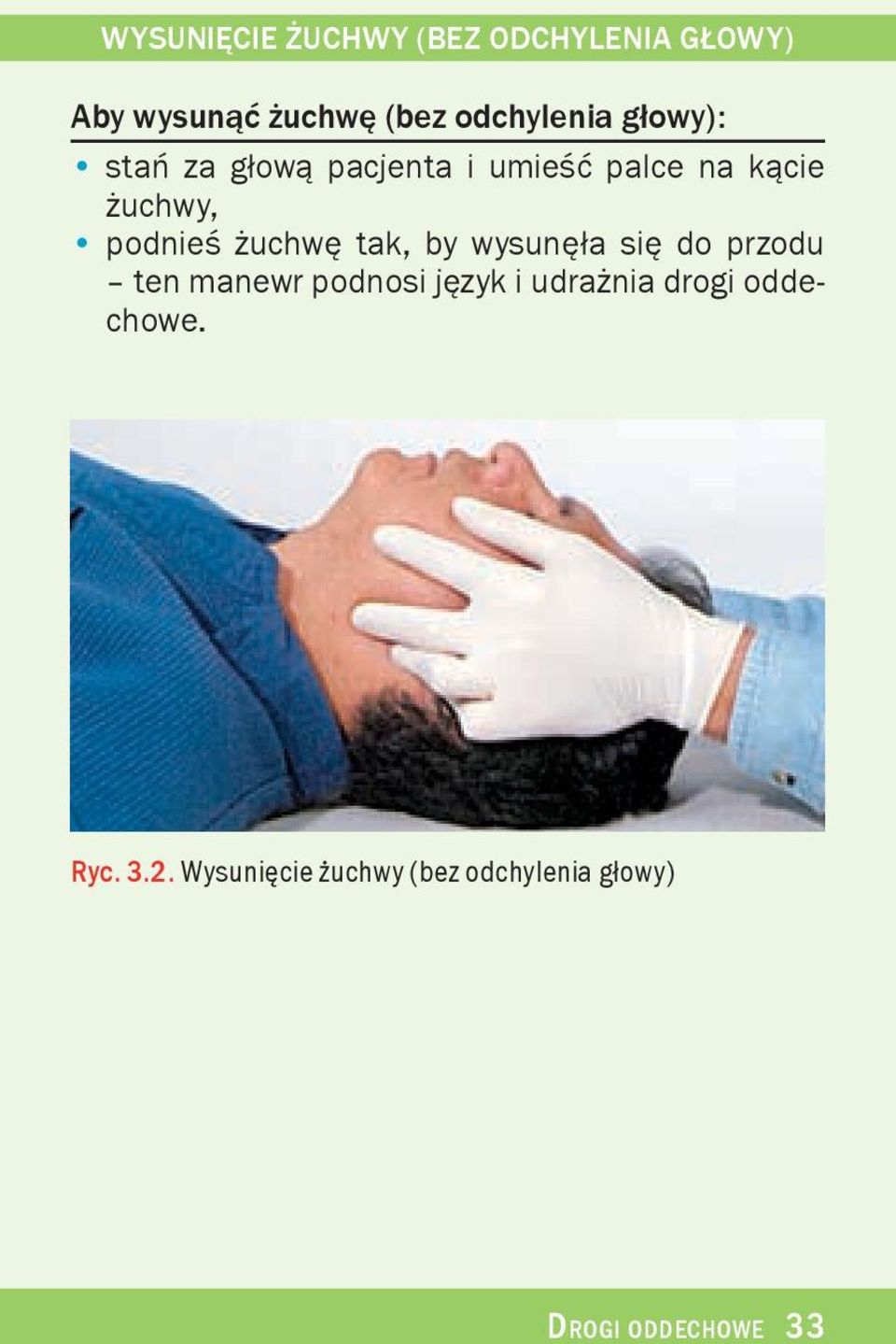 tak, by wysunê³a siê do przodu ten manewr podnosi jêzyk i udra nia drogi
