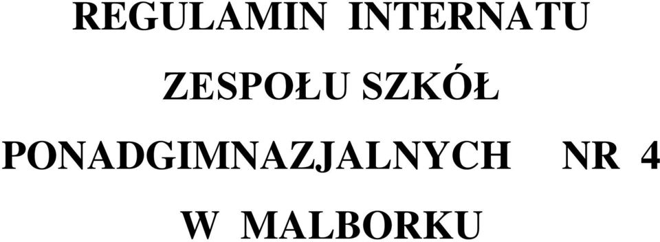 ZESPOŁU SZKÓŁ