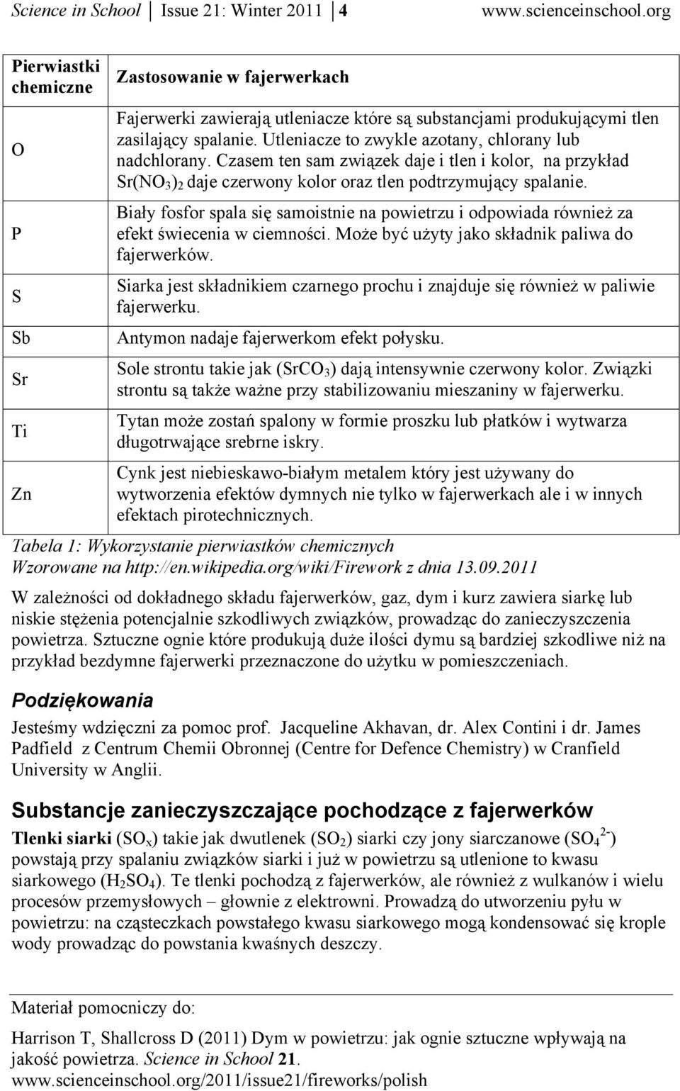 Biały fosfor spala się samoistnie na powietrzu i odpowiada również za efekt świecenia w ciemności. Może być użyty jako składnik paliwa do fajerwerków.