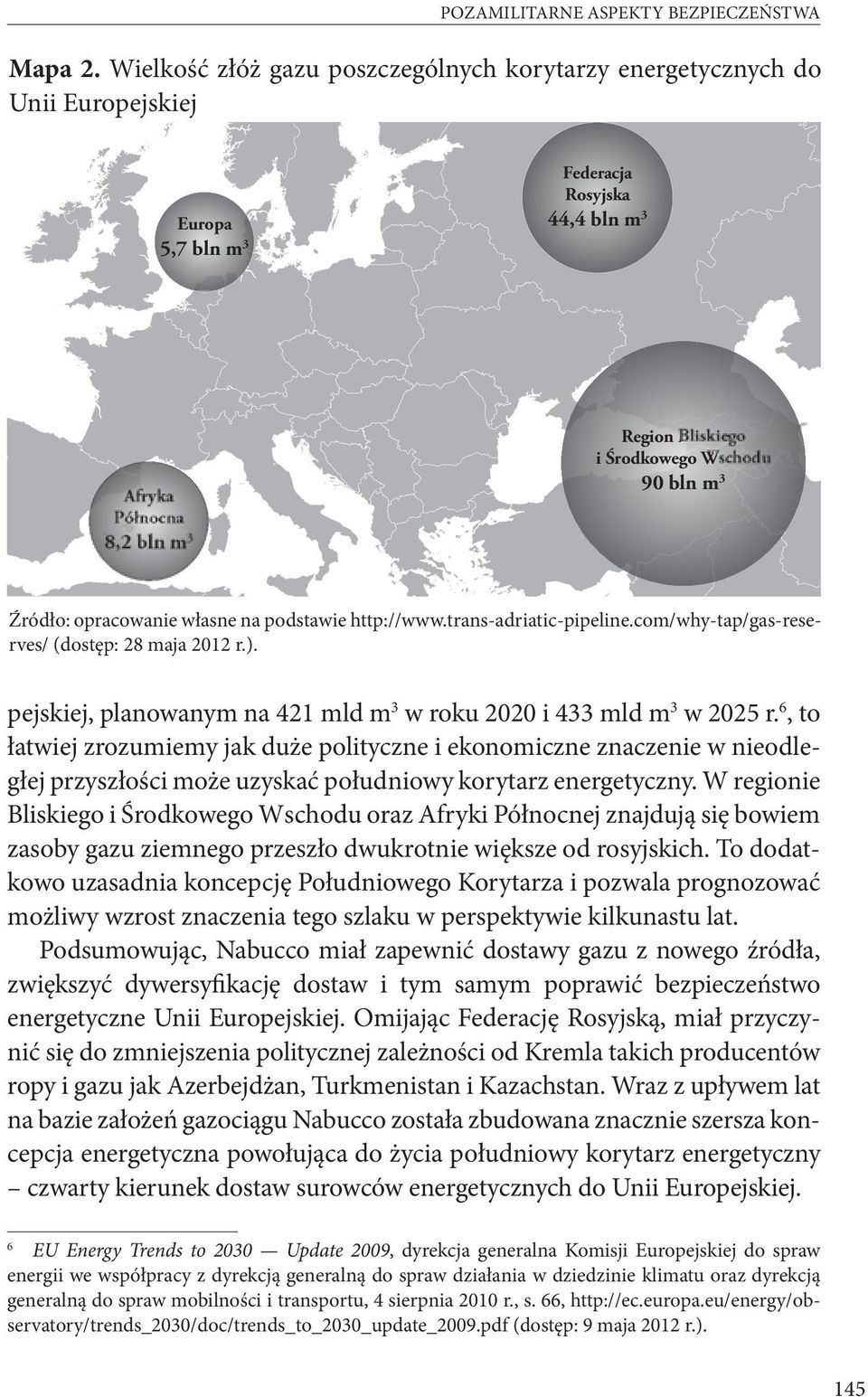 bln m 3 Źródło: opracowanie własne na podstawie http://www.trans-adriatic-pipeline.com/why-tap/gas-reserves/ (dostęp: 28 maja 2012 r.).