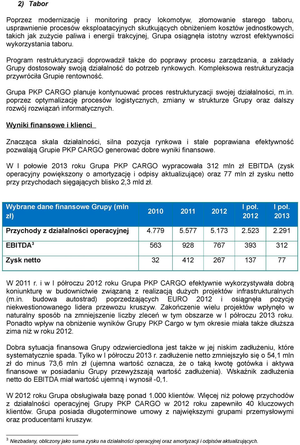 Program restrukturyzacji doprowadził także do poprawy procesu zarządzania, a zakłady Grupy dostosowały swoją działalność do potrzeb rynkowych.