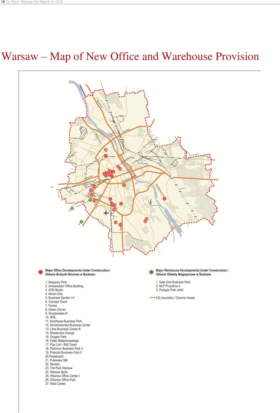 Warsaw Map of New
