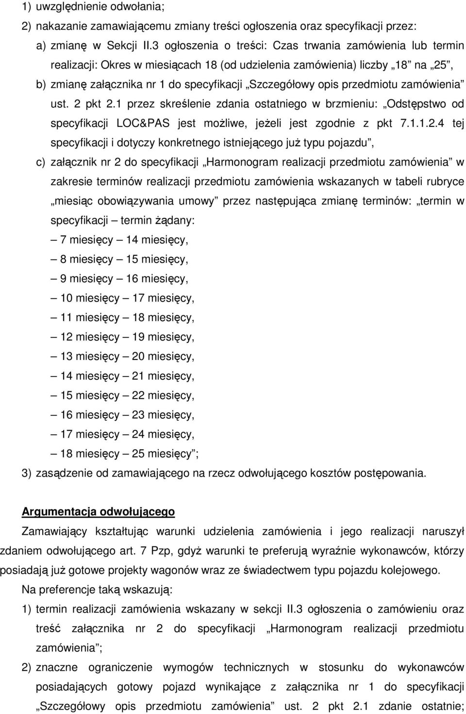 przedmiotu zamówienia ust. 2 