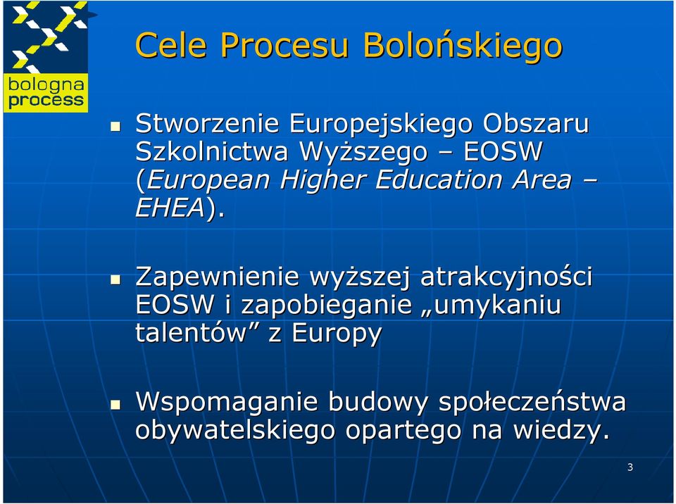 Zapewnienie wyŝszej atrakcyjności ci EOSW i zapobieganie umykaniu