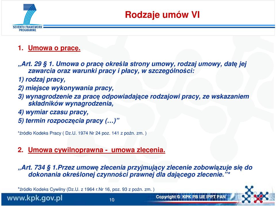 wynagrodzenie za pracę odpowiadające rodzajowi pracy, ze wskazaniem składników wynagrodzenia, 4) wymiar czasu pracy, 5) termin rozpoczęcia pracy ( ) *źródło Kodeks