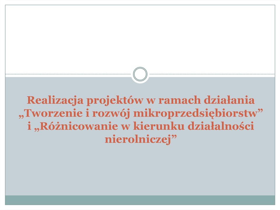 Różnicowanie w kierunku działalności