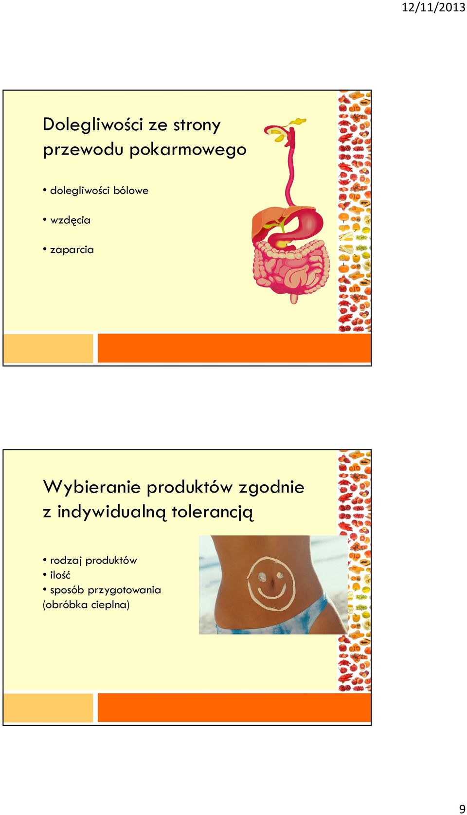 produktów zgodnie z indywidualną tolerancją