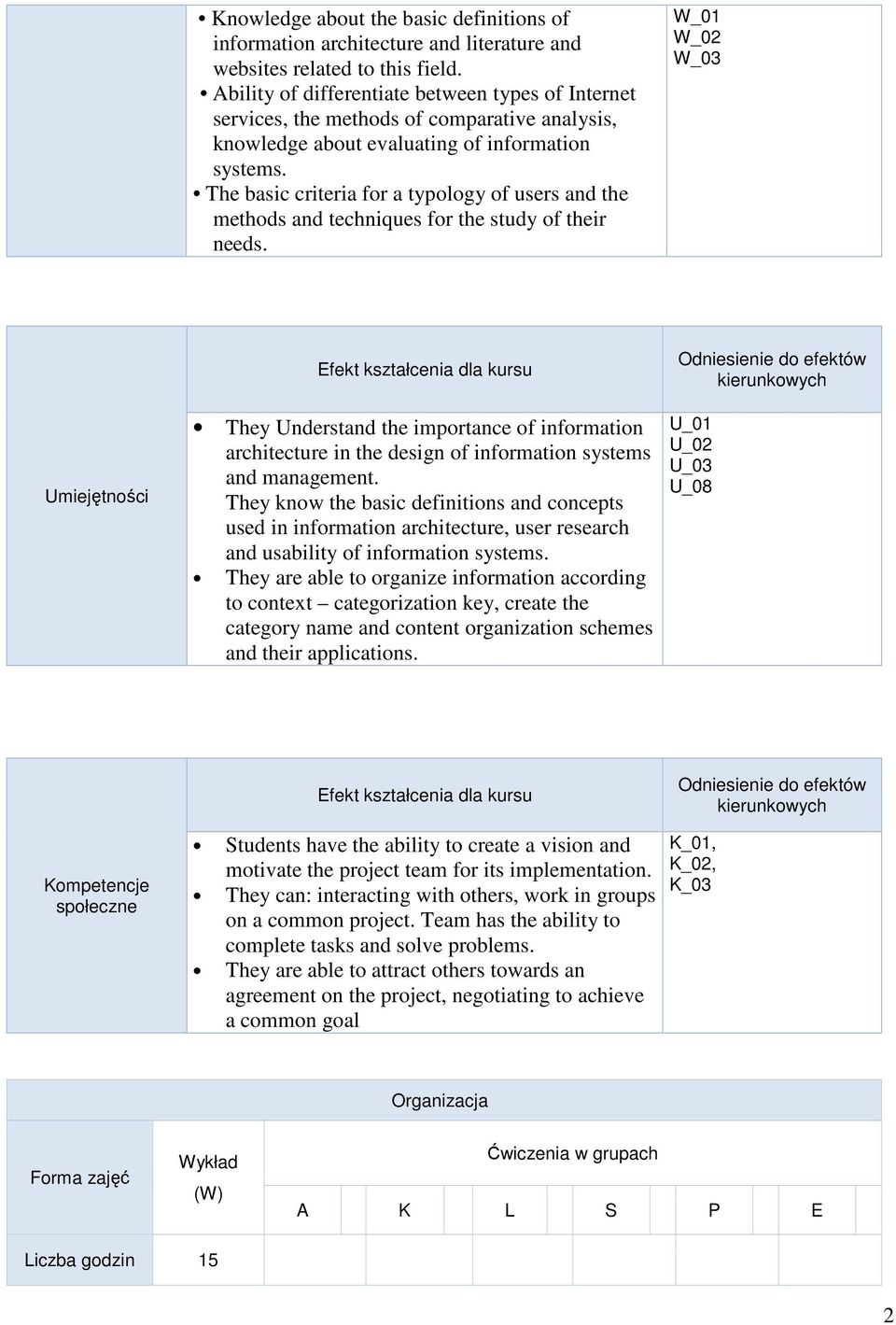 The basic criteria for a typology of users and the methods and techniques for the study of their needs.