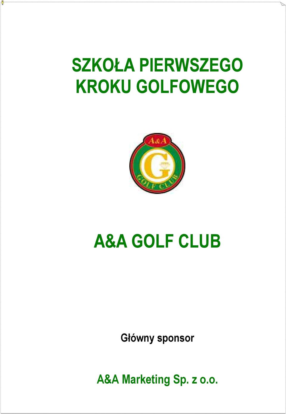GOLF CLUB Główny
