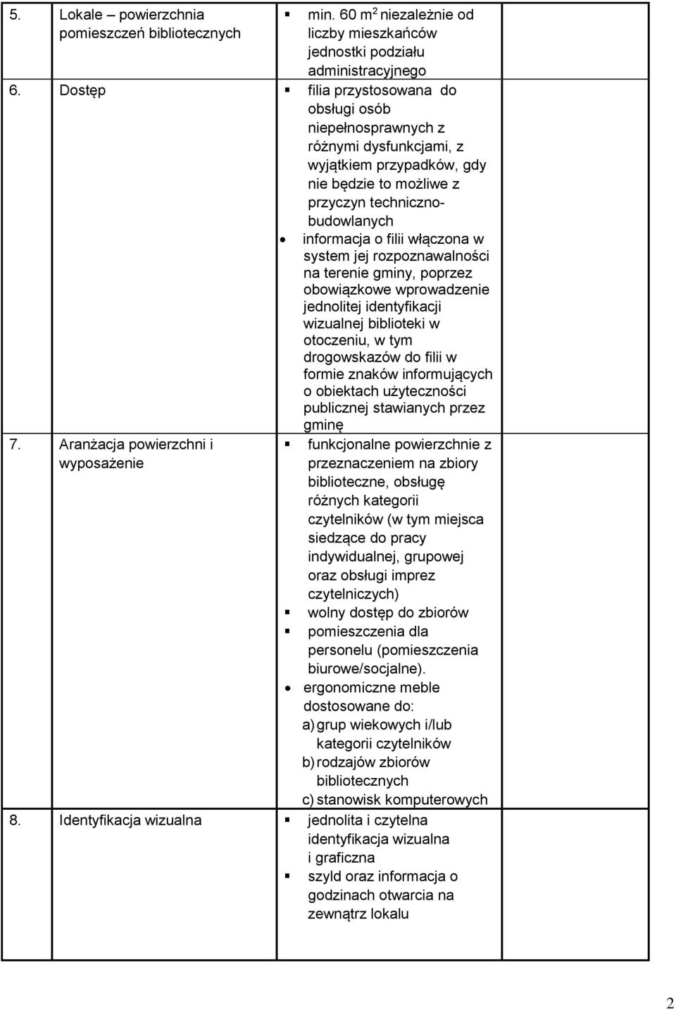 system jej rozpoznawalności na terenie gminy, poprzez obowiązkowe wprowadzenie jednolitej identyfikacji wizualnej w otoczeniu, w tym drogowskazów do filii w formie znaków informujących o obiektach