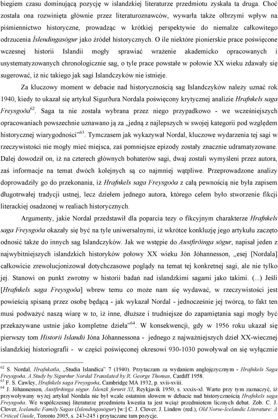 Íslendingasögur jako źródeł historycznych.