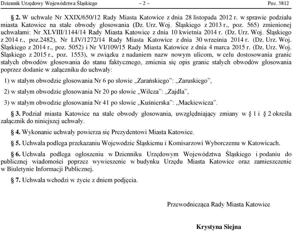 (Dz. Urz. Woj. Śląskiego z 2014 r., poz.