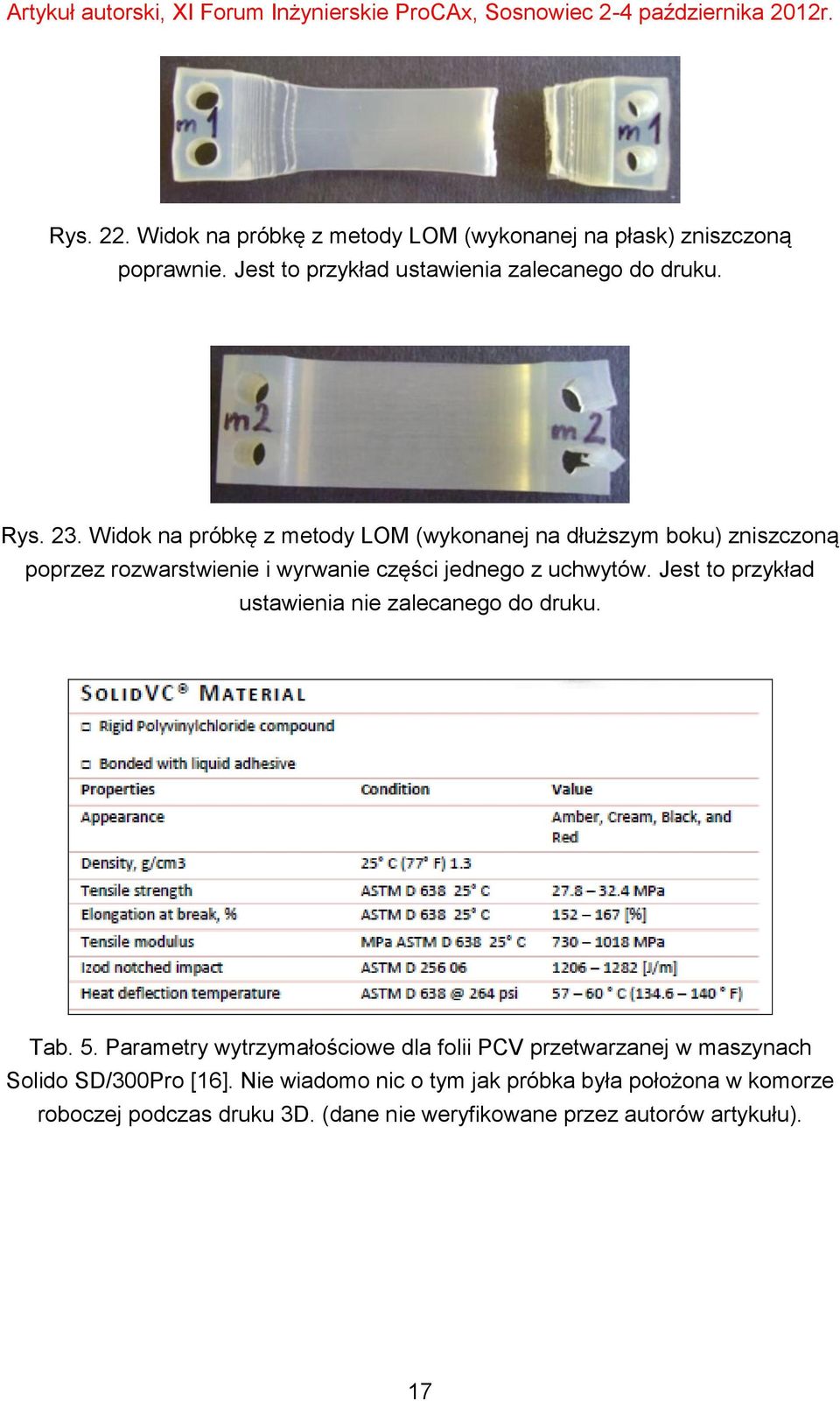 Jest to przykład ustawienia nie zalecanego do druku. Tab. 5.