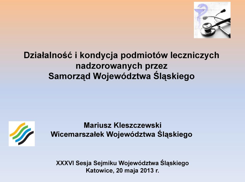 Mariusz Kleszczewski Wicemarszałek Województwa