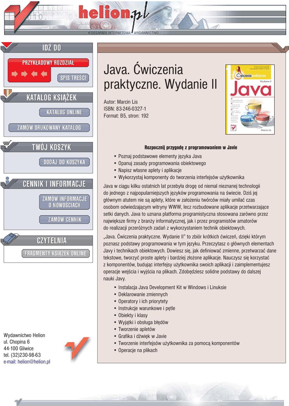 ONLINE Java. Æwiczenia praktyczne.
