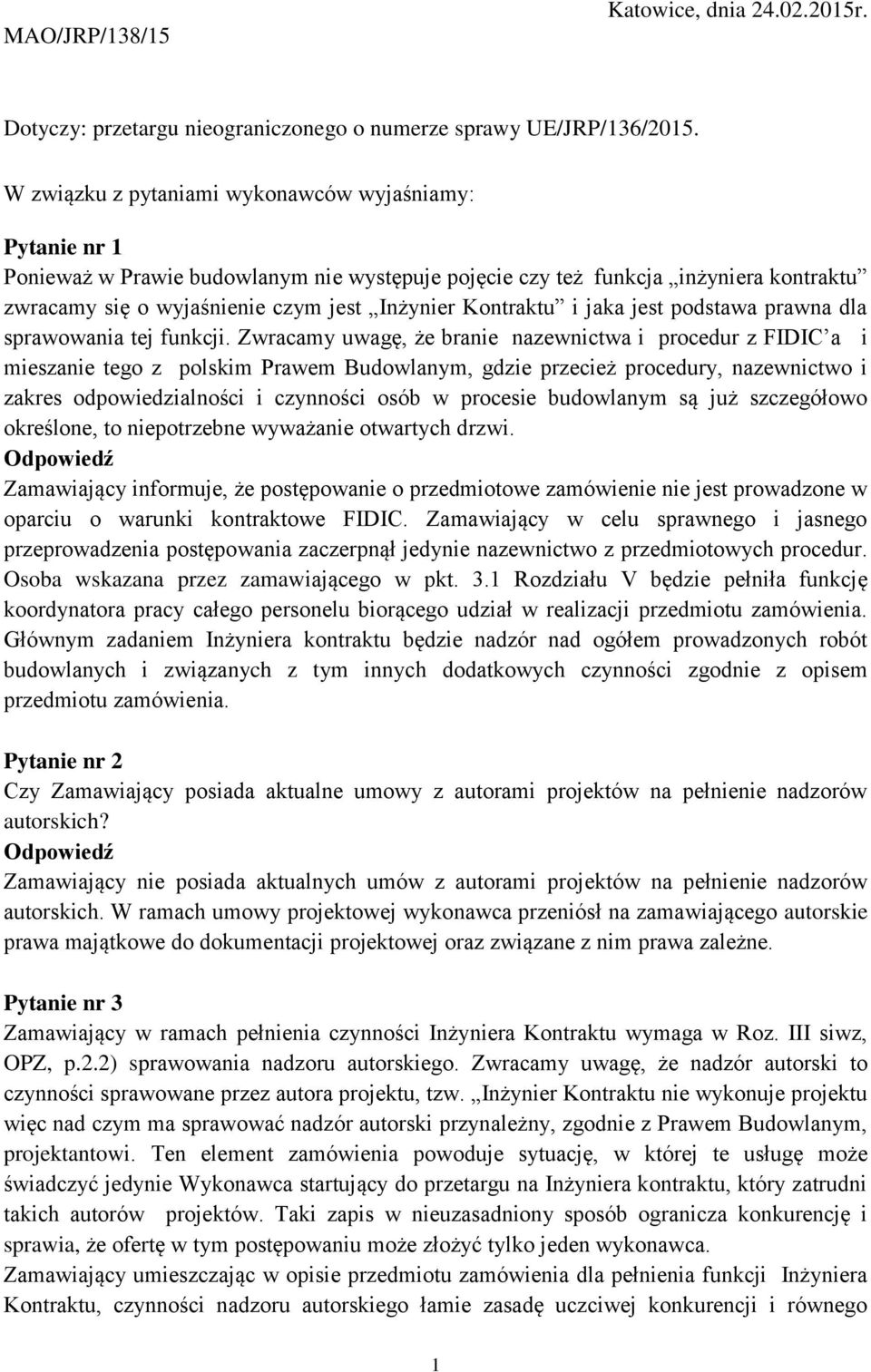 Kontraktu i jaka jest podstawa prawna dla sprawowania tej funkcji.